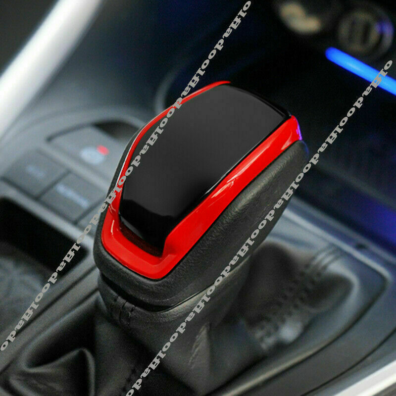1X Red/Black Center Console Gear Shift Knob Trim for Toyota Highlander 2020-2023