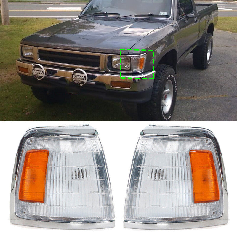 Left and right compatible with for Toyota Hilux LN85 LN86 RN85 RN90 YN85 LED turn signal angle.