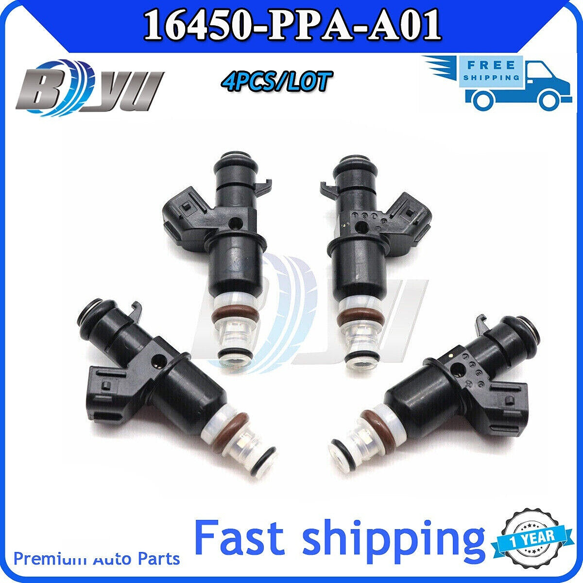 16450-PPA-A01 is a 4-piece new fuel injector package for Keihin for Honda for Acura 16450RAAA01.