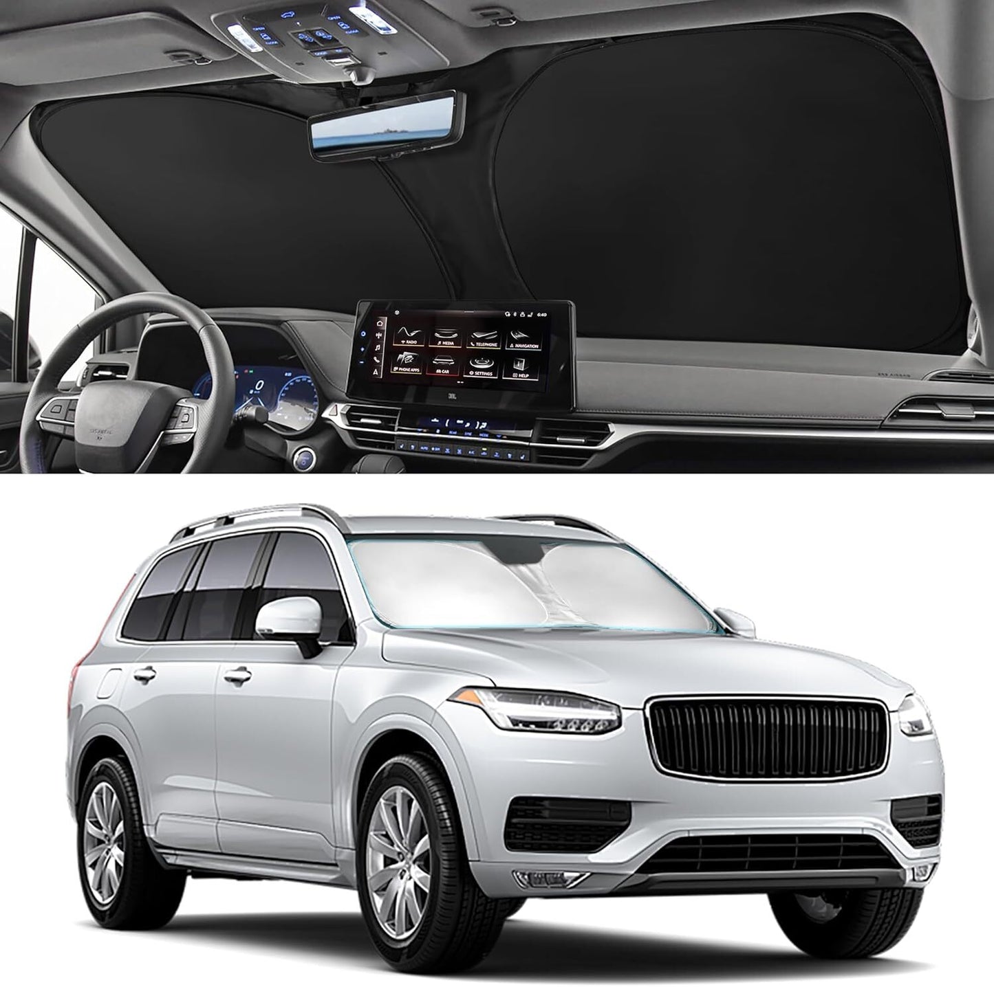 Fit 2023-2025 for Toyota Sequoia Front Windshield Sun Shade Foldable UV Block Cover