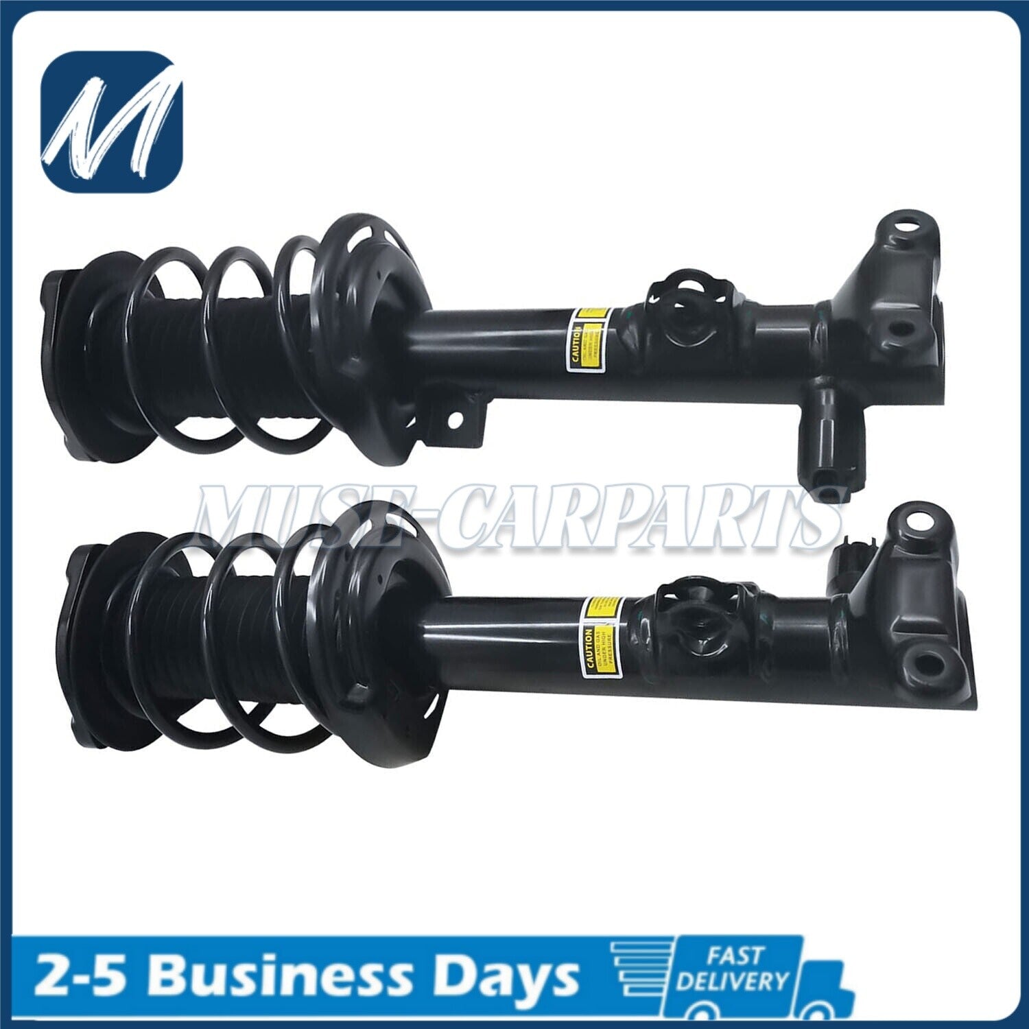 Pair Front Shock Struts Assys PASM Fit for VW Touareg for Porsche for Cayenne 958 2011-18 US