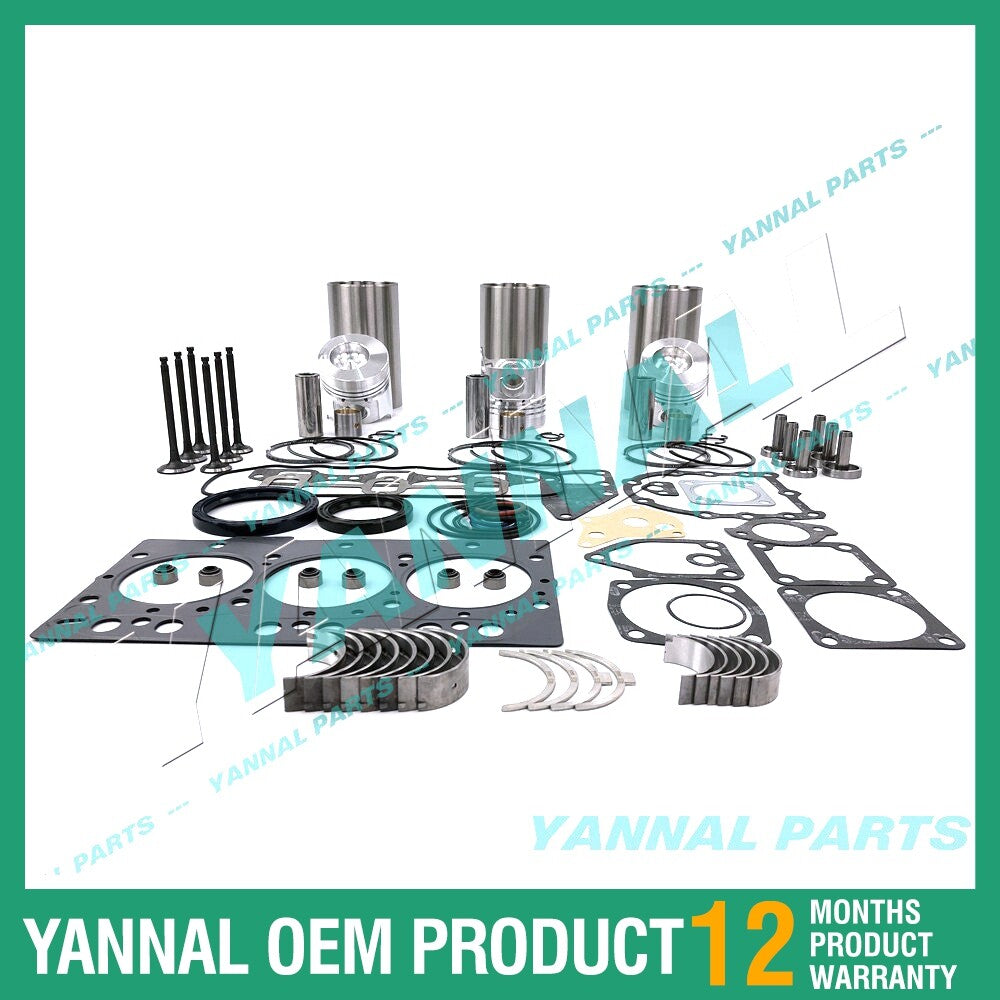 3TNA78 Engine Rebuild Kit with Shim Bearing Valve for Yanmar Diesel Engines