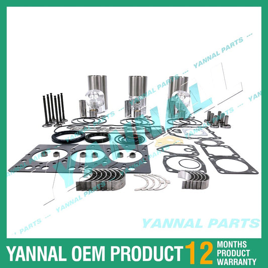 3TNA78 Engine Rebuild Kit with Shim Bearing Valve for Yanmar Diesel Engines