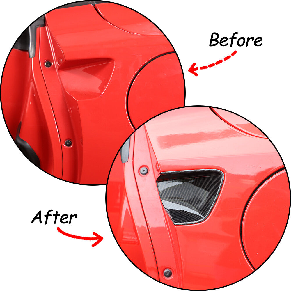 2-Piece Carbon Fiber Inner Door Handle Cover Trim for Toyota 86/Sub@ru BRZ 2022