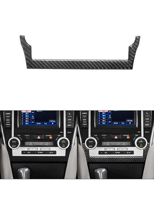 Carbon Fiber Under Central Control Air- for Co Trim Cover for Toyota for Camry 2012-2014