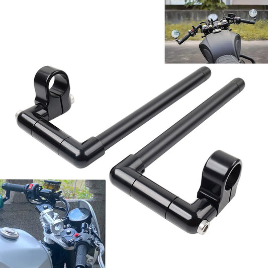 Motorcycle 33MM Cafe Racer Bars 7/8 Universal Clip-On Handlebar Fork Tube