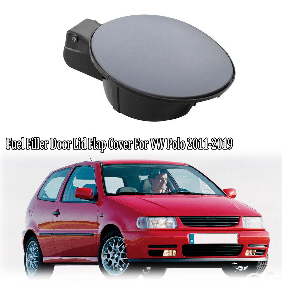 Fuel tank cover/flip cover (without top cover) for Volkswagen Polo 2011-2019 6R0809857D
