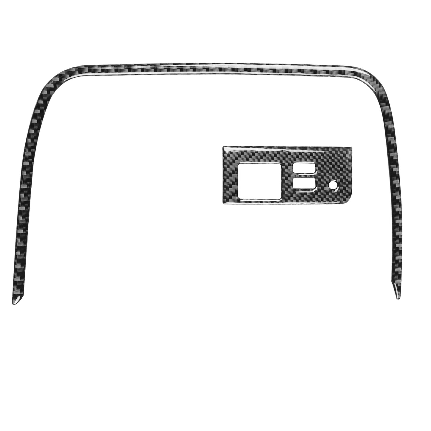 for Mazda MX-5 2016-2020 Carbon Fiber Interior AC Lower & USB Frame Cover Trim