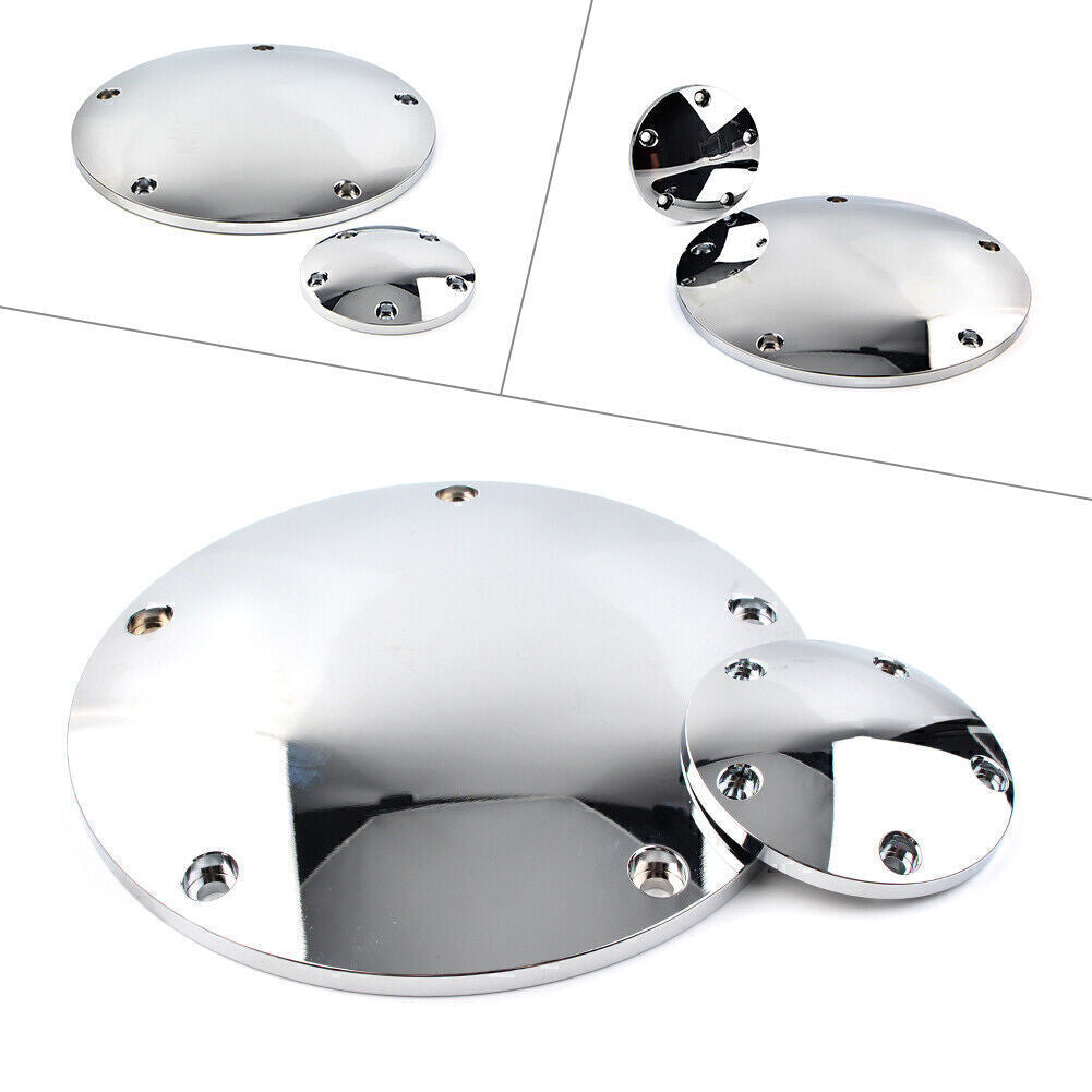 5-Hole Smooth Domed Derby Timing Timer Cover Fit for Harley Road Glide Custom FLTRX