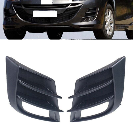 2x Front Bumper Fog Light Lamp Cover Grille Fit for Mazda 3 M3 BL BK 2009-2013
