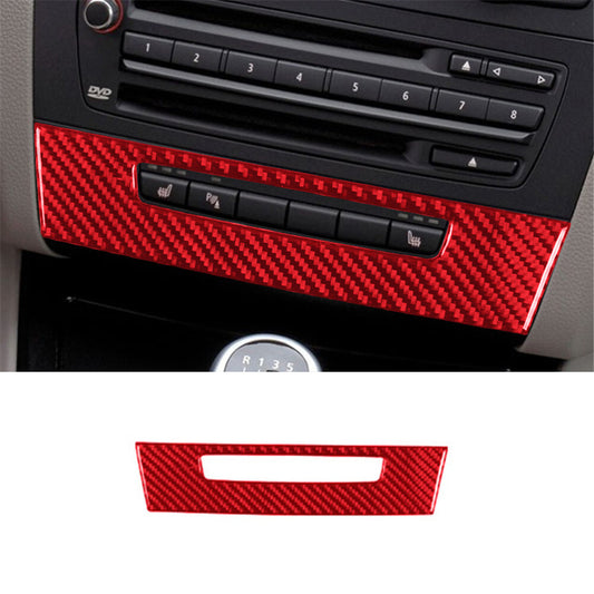 for Seat Heating Button Trim Cover for BMW 1Series Convertible E82/E88 2008-2013 Red