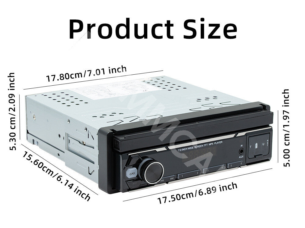 7in Single 1Din Android 13 Car Stereo Radio Bluetooth FM For Apple Carplay