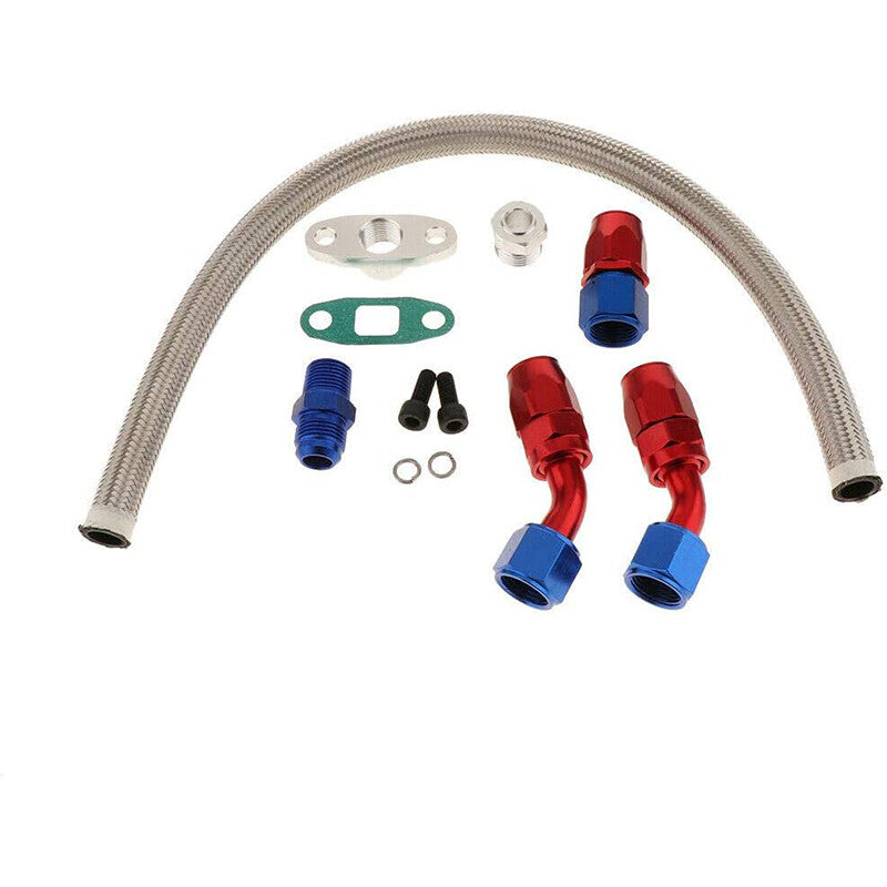 Universal turbocharger return drain hose kit suitable for T3, T4, T04E, T60, T61, T66, T70, GT32, 40