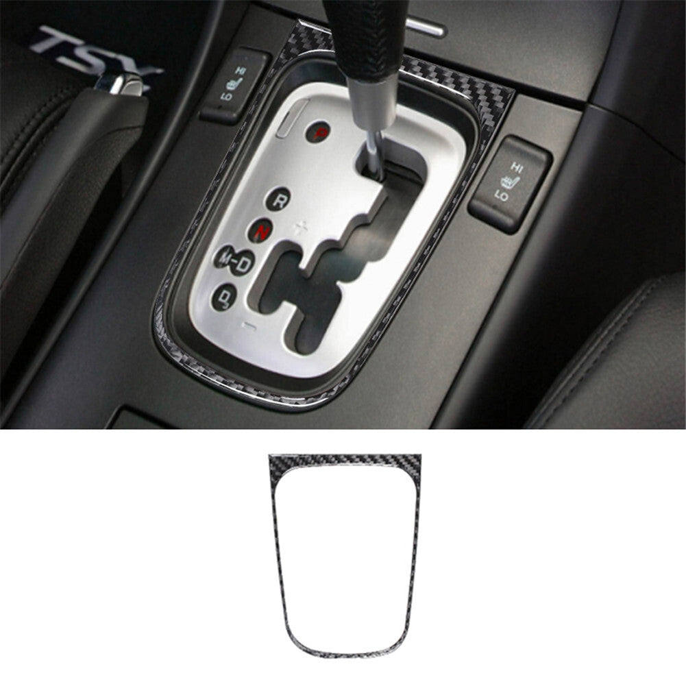 Gear Shifter Frame Trim Panel Interior Carbon Fiber for Acura TSX 2003-2008