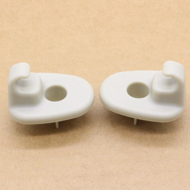 2-Pack Inner Sunshade Clip Holder Bracket (Beige) for Jeep Freeman and for Dodge Nitro
