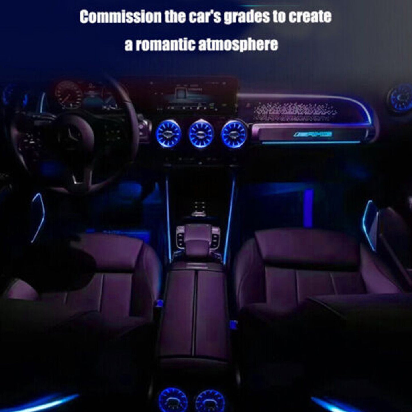 64 Colors Air Vent LED Ambient Light for Mercedes-Benz B/GLB/GLA X247 W247 H247