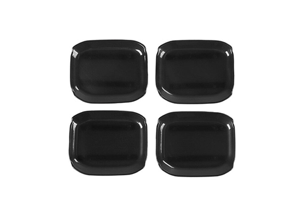 Black ABS Outer Side Door Handle Bowl Cover Trim for Jeep Gladiator JT 2020-2022