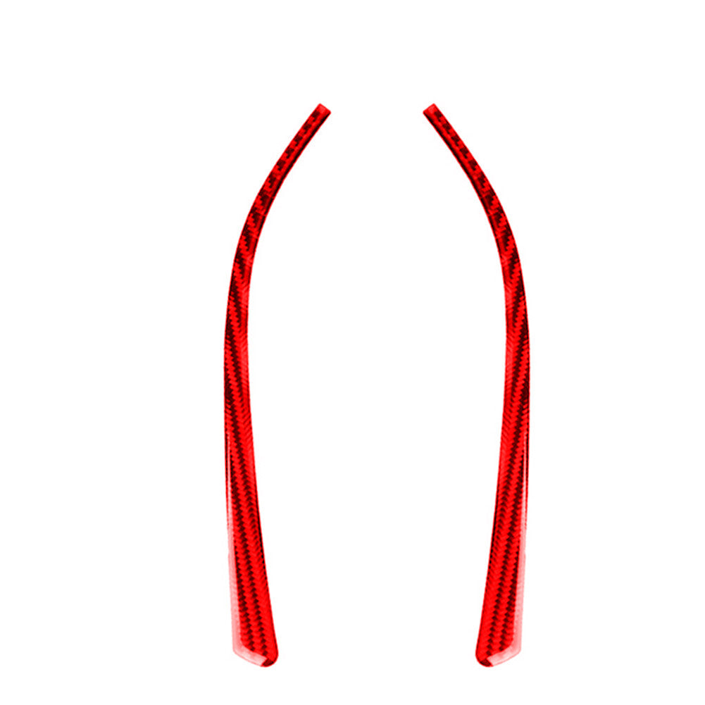 Red Carbon Fiber Rearview Mirror Anti-collision Trim Cover for BMW F30 2013-2019