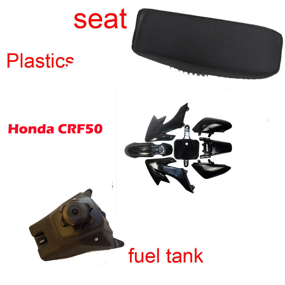 CRF50 Plastics + for Seat + Fuel Tank for Honda PIT DIRT BIKE 50cc 110 125cc Atomik