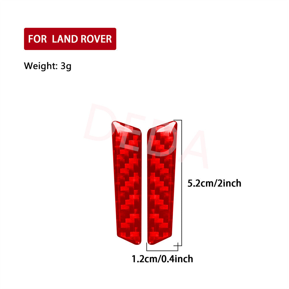 Red Carbon Steering Wheel Chin Side Cover for Land Rover Discovery Sport 2015-19