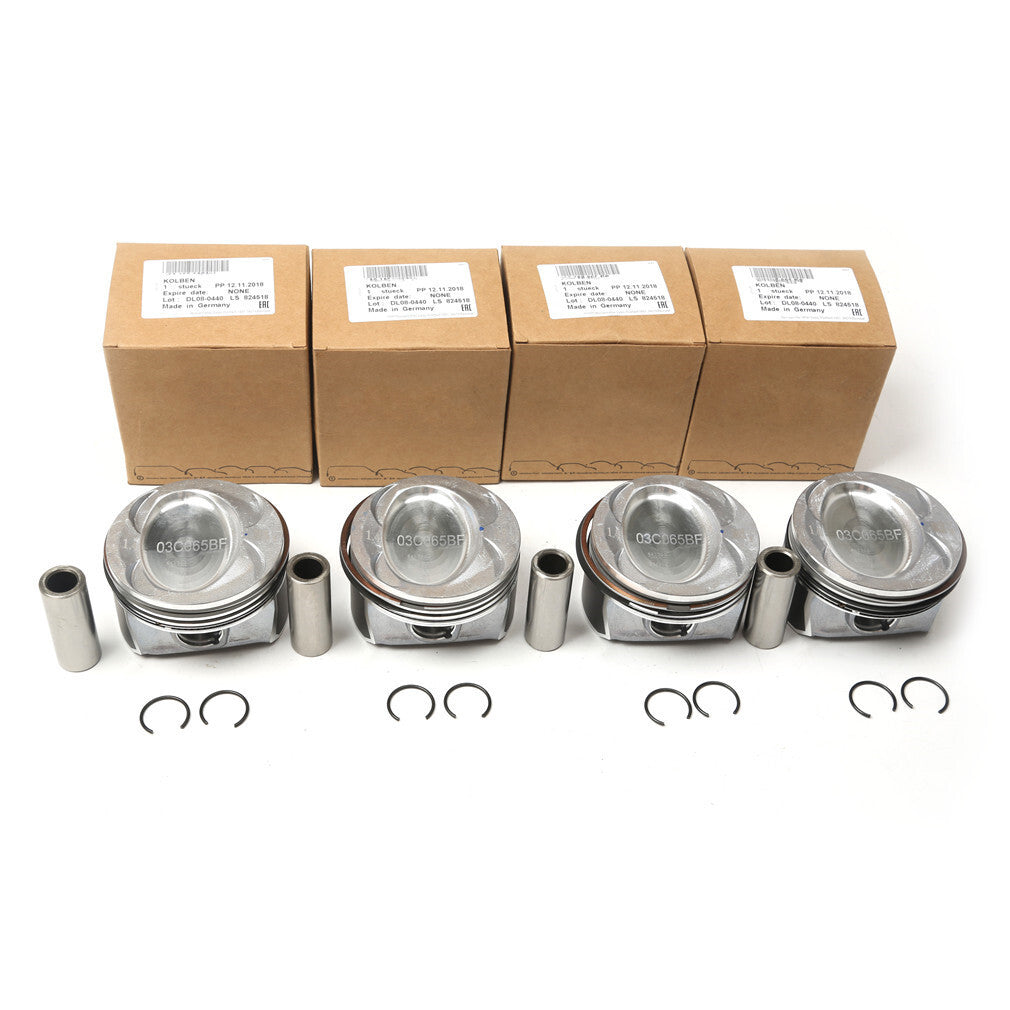 4x 76,51mm Pistons Rings Set for VW for Golf for Passat CC for Tiguan 1.4 TSI EA111 CAVD