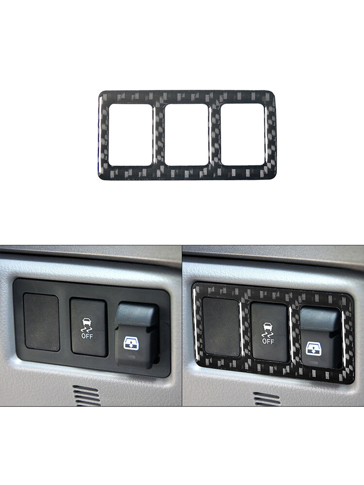 Steering Wheel Right Button Trim Cover Carbon Fibre for Toyota Tundra 2007-2013