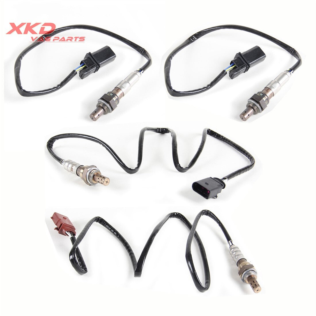 3.2L 2.4L 4 Front and Rear Oxygen Sensor Kit Suitable for Audi A4 A6 AUK BDW BYU CALA
