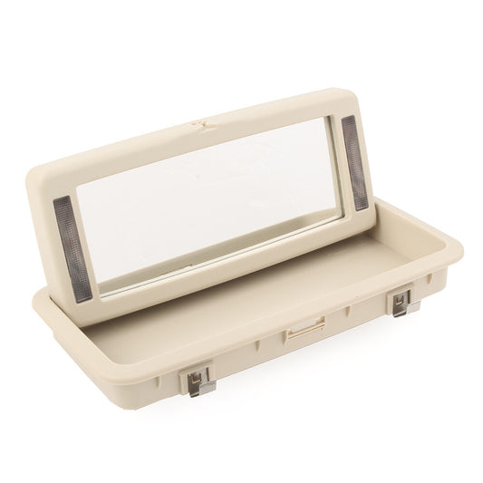 Fit for Jaguar XJ 2010-2019 Beige Rear Row Vanity Mirror Makeup Mirror With Lights