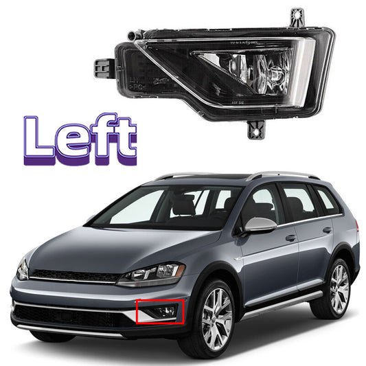 Left for VW for Volkswagen for Golf Alltrack 2017 2018 2019 Front Bumper Fog Light