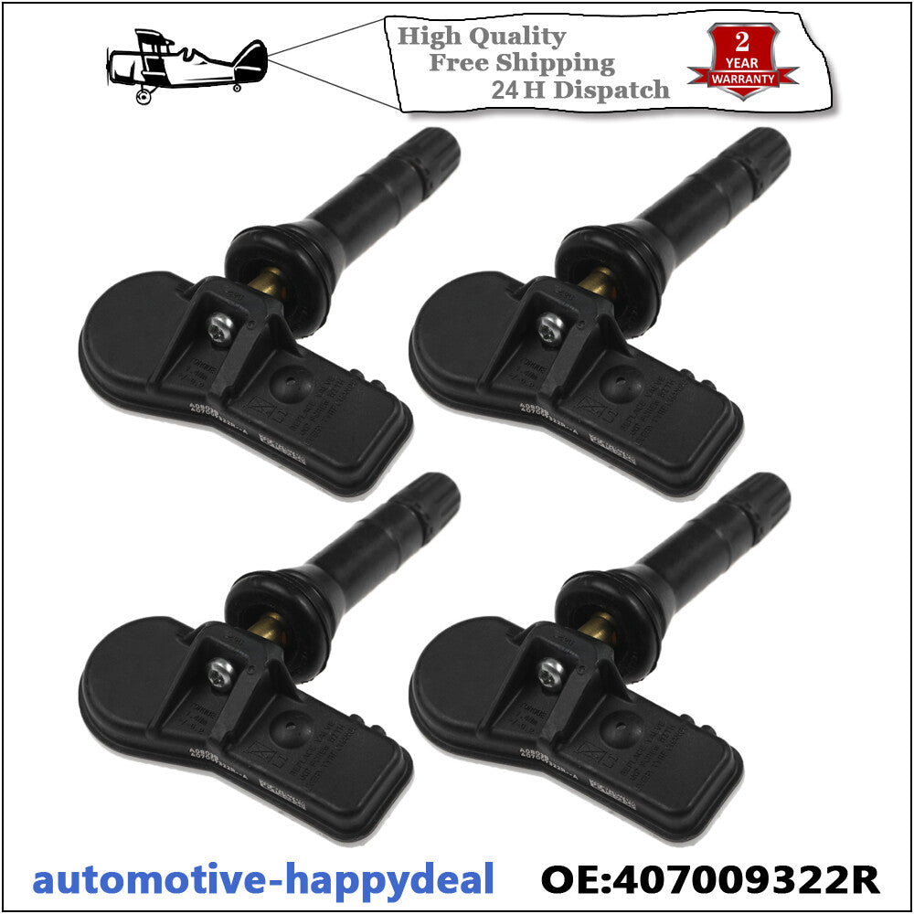 4X TPMS Tyre Pressure Monitor System Sensor for Renault Clio Master Trafic Kango