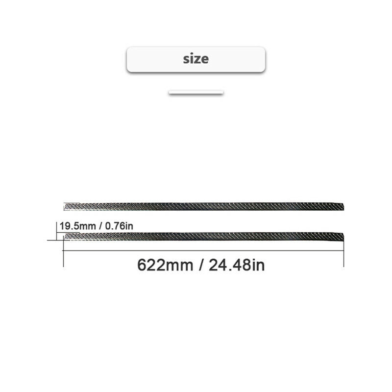 2Pcs Carbon Fiber Front Door Decorative Strip Cover Trim for Suzuki Grand Vitara