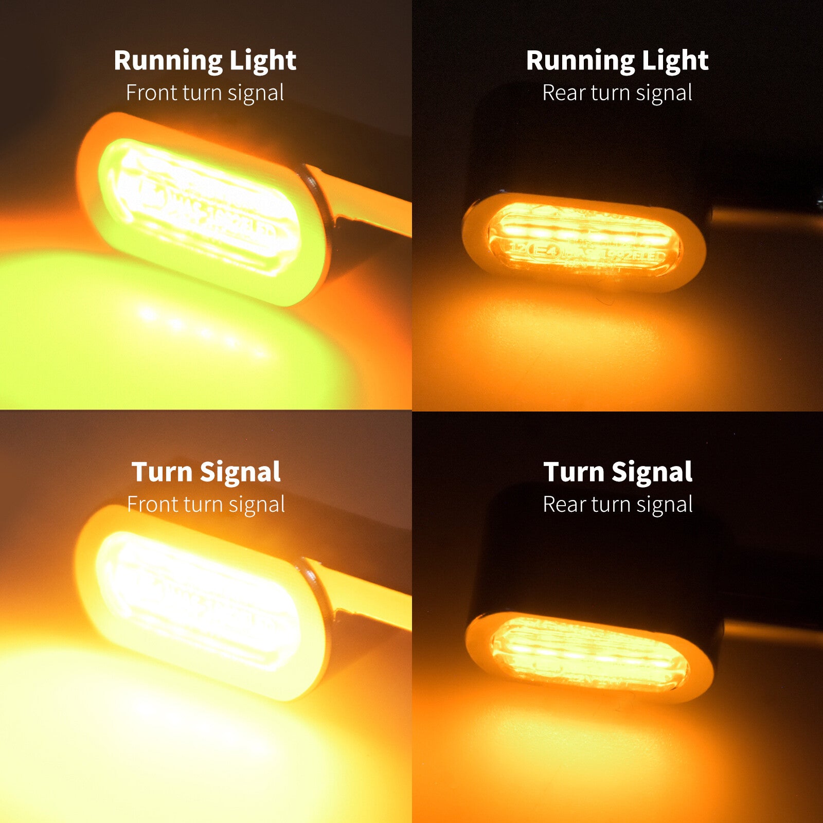 Front Rear Clutch for Mini Turn Signal Amber Indicator Light Fit For Touring Softail