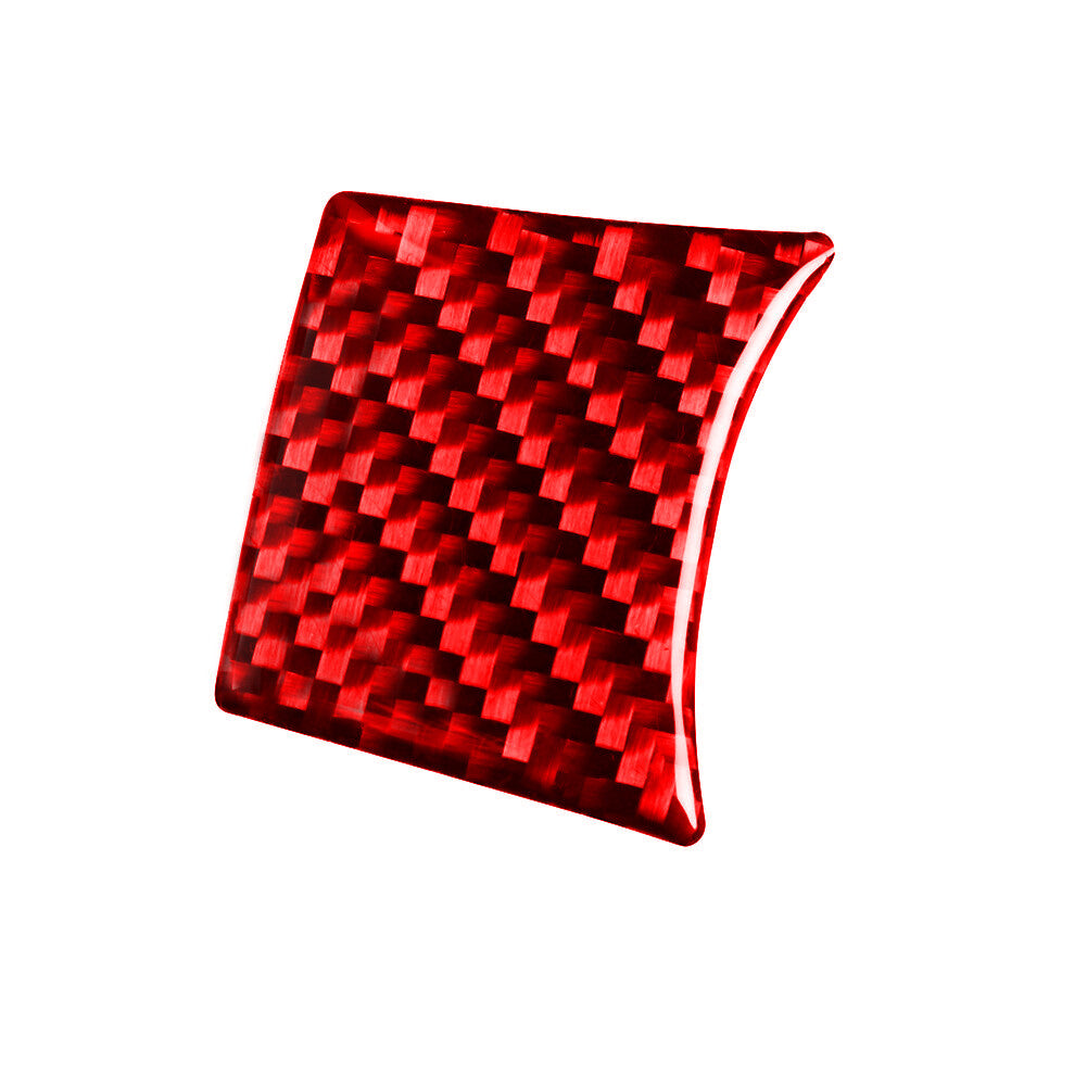 Red Carbon Fiber Steering Wheel Decorative Cover Trim for Subaru BRZ for Toyota 86