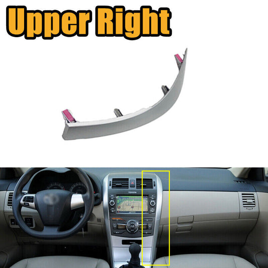 Upper Right Middle Central Dashboard Trim Cover Strip for Toyota for Corolla 2007-13