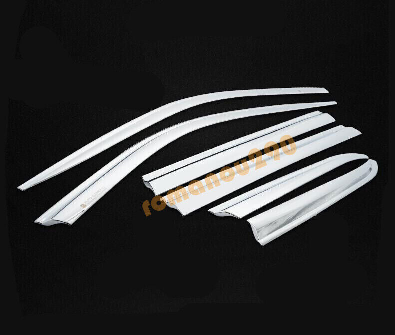 for Jeep Grand Cherokee 11-21 Chrome Window Visors Sun Rain Guard Vent Deflector