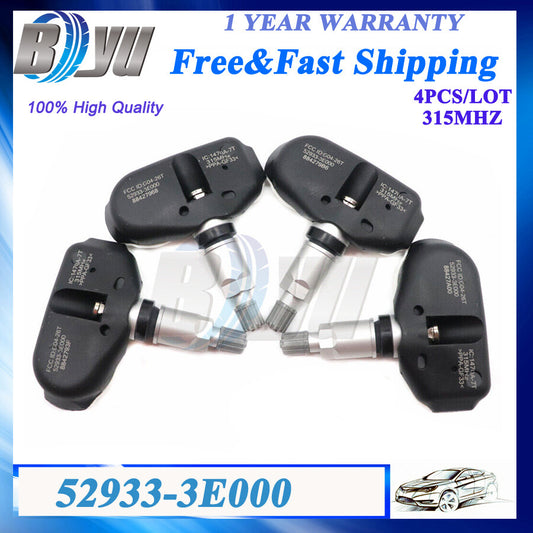 NewTIRE PRESSURE MONITORING SENSOR TPMS 52933-3E000 for Hyundai Sonata for Kia 4PCS