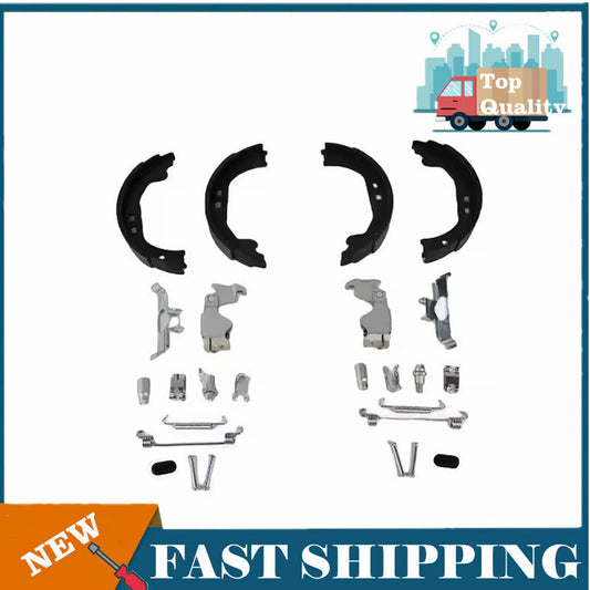Parking brake shoes and accessory fastener kit for Maserati Ghibli Quattroporte