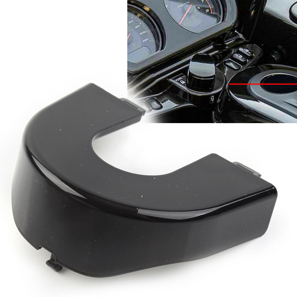 Ignition Switch Panel Trim Black Fit for Harley Road Glide 2015-2021 2016 17