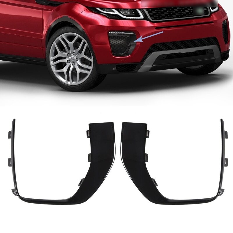 Pair Front bumper Foglight Lamp Cover for Land Rover / for Range Rover Evoque 2016-19