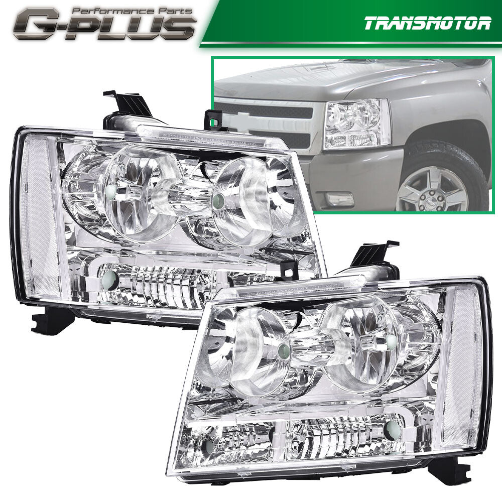 Suitable for 2007-2014 for Chevrolet Avalanche and for Chevrolet Suburban Tahoe models with chrome headlights.