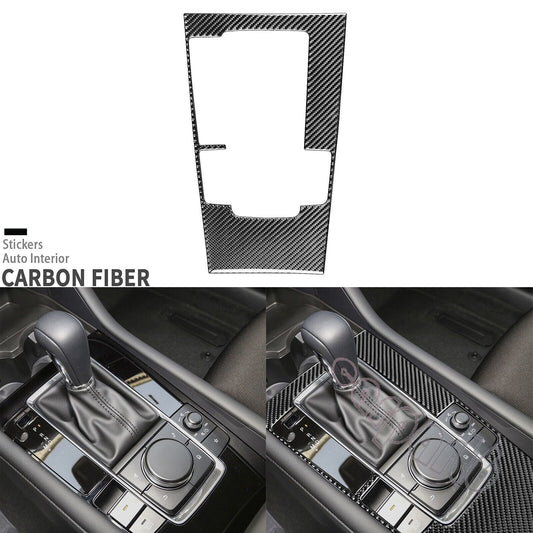 Real Carbon Fiber Console Gear Shift Panel Cover For 2020-2024 for Mazda 3 Axela