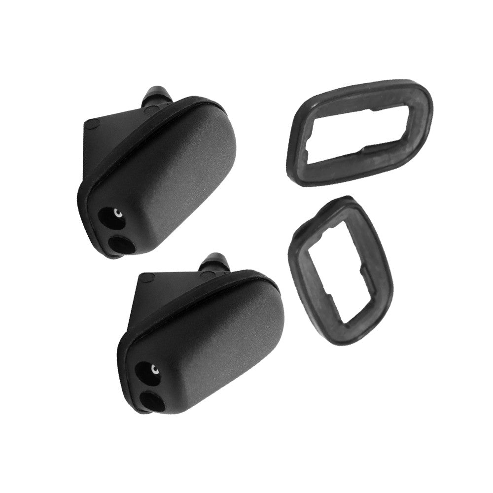 2Pcs Front Windshield Washer Nozzle Black Replacement For Focus MK2 2004-2011