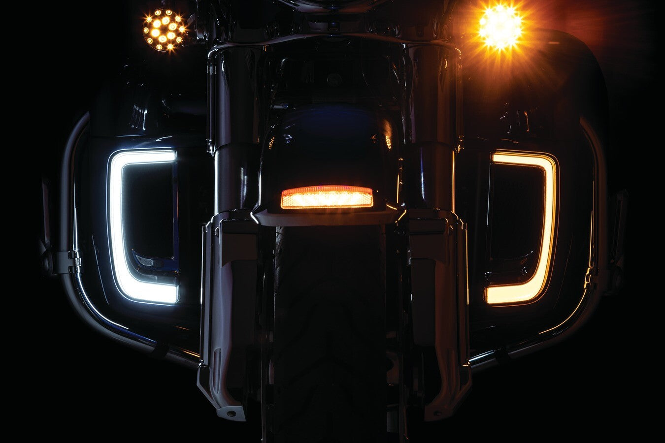 Fairing Lower Grills LED Turn Signal for Harley Touring Road Electra Glide 14-23