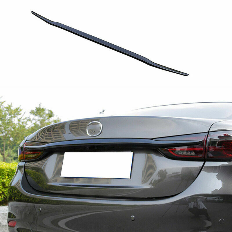 1X ABS gloss black Tail Door Rear Trunk Trim Strip for Mazda 6 Atenza 2018-2021