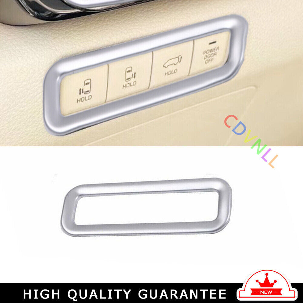 Center Console Button Frame Sticker Trim for Kia Carnival 2022-2023 Matte Silver