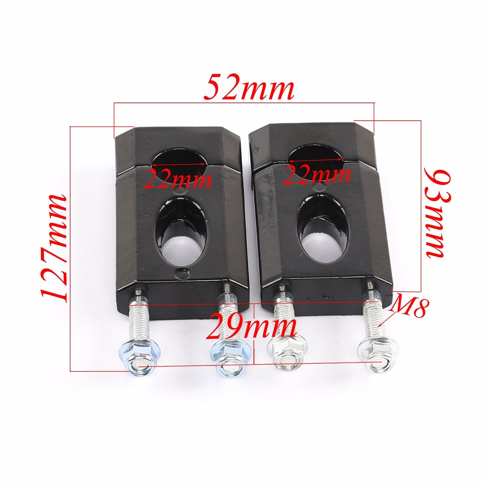 22mm handlebar stem mounting clip for Dirt Pro Pit bicycles 110cc and 125cc for Honda CRF50