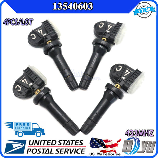 13540603 new 4-Piece TPMS Tire Pressure Sensor Set for GimChill for Sierra , for Chevrolet Malibu, for Buick
