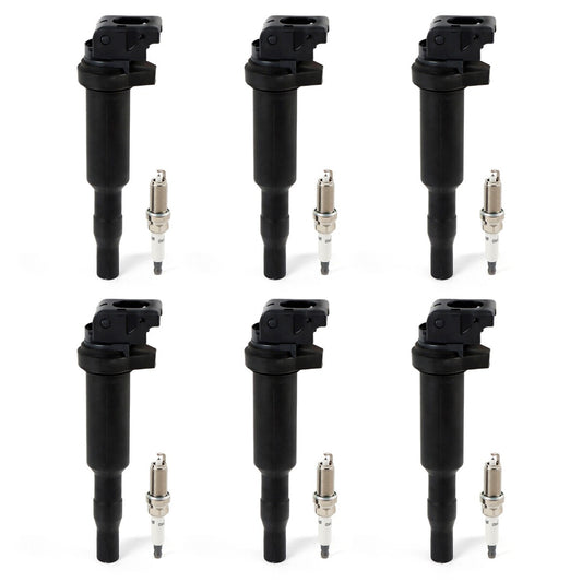6PCS Ignition Coils  Spark Plugs for BMW 228i 320i 328i 428i 528i 535i UF592