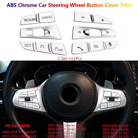 for BMW 3 4 5 X3 X5 X6 X7 Z4 G20 G30 G05 G06 G07 G29 Steering Wheel Switch Cover