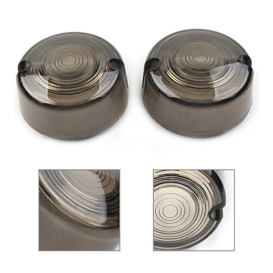 SmokenTurn Signal Lens Cover for Harley Dyna FXD FXR Sportster XLH 883 1200 FXST
